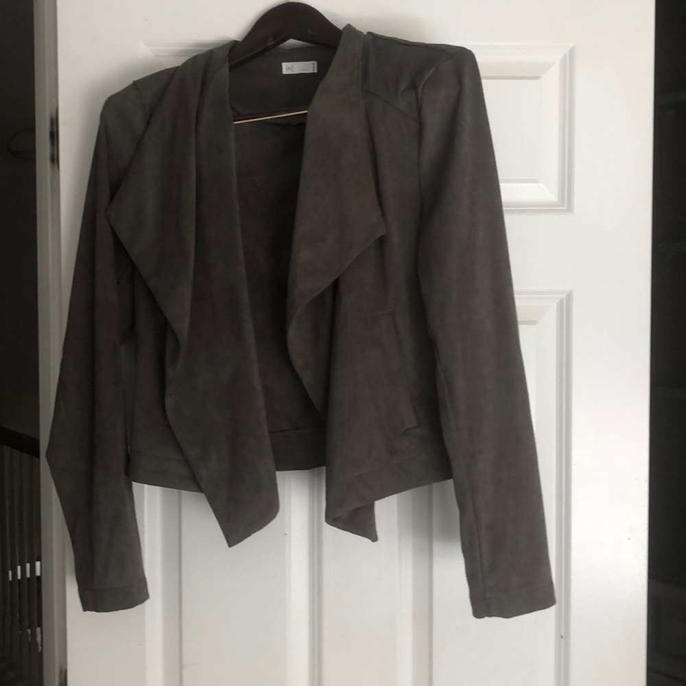 Suede blazer/cardigan